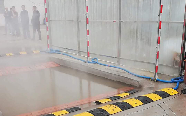 养殖场车辆消毒通道设备安装